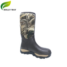 Cheap rubber camouflage printed waterproof hunting boots